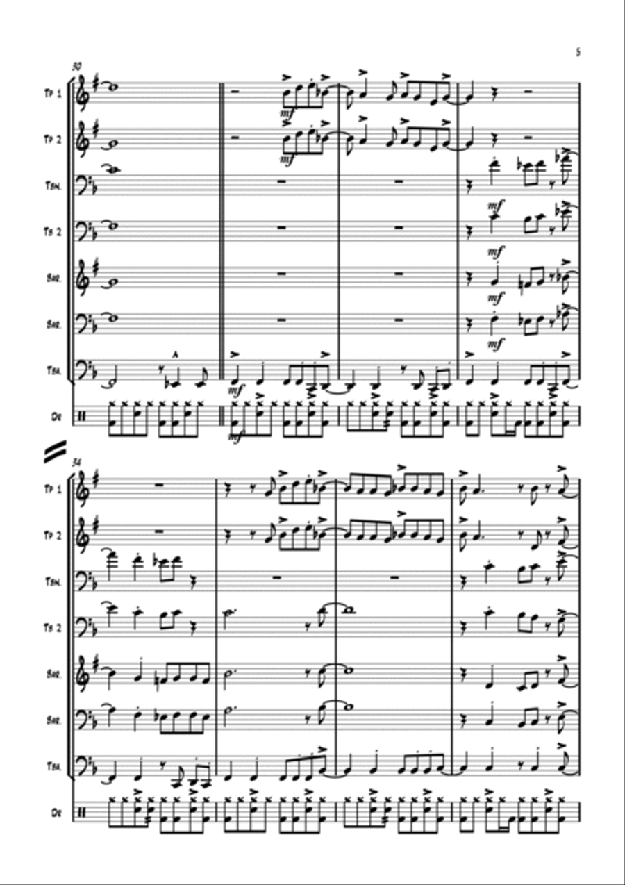 Rome Wasn't Built In A Day Euphonium scores gallery preview page 6