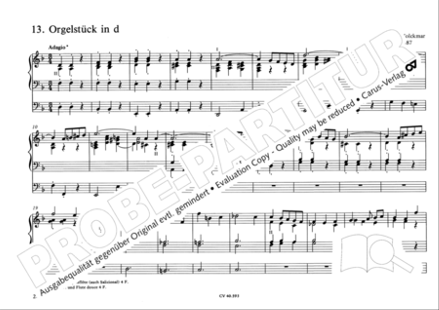 Free Organ Music from the Romantic Period, Vol. I (Freie Orgelmusik der Romantik, Band I)