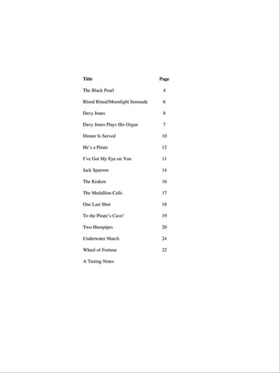 Pirates of the Caribbean (Violin) Violin Solo scores gallery preview page 3
