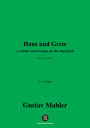 Book cover for G. Mahler-Hans und Grete,in E flat Major