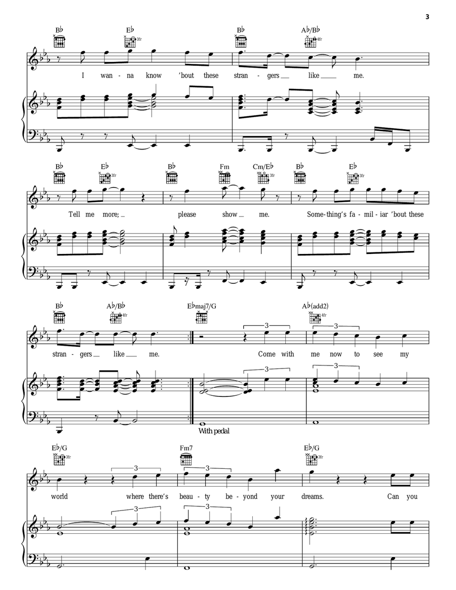 Strangers Like Me Piano, Vocal, Guitar scores gallery preview page 3