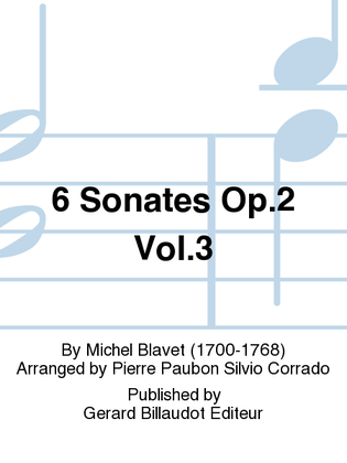 Book cover for 6 Sonates Op. 2 Vol. 3
