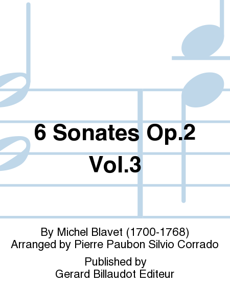 6 Sonates Op. 2 Vol. 3