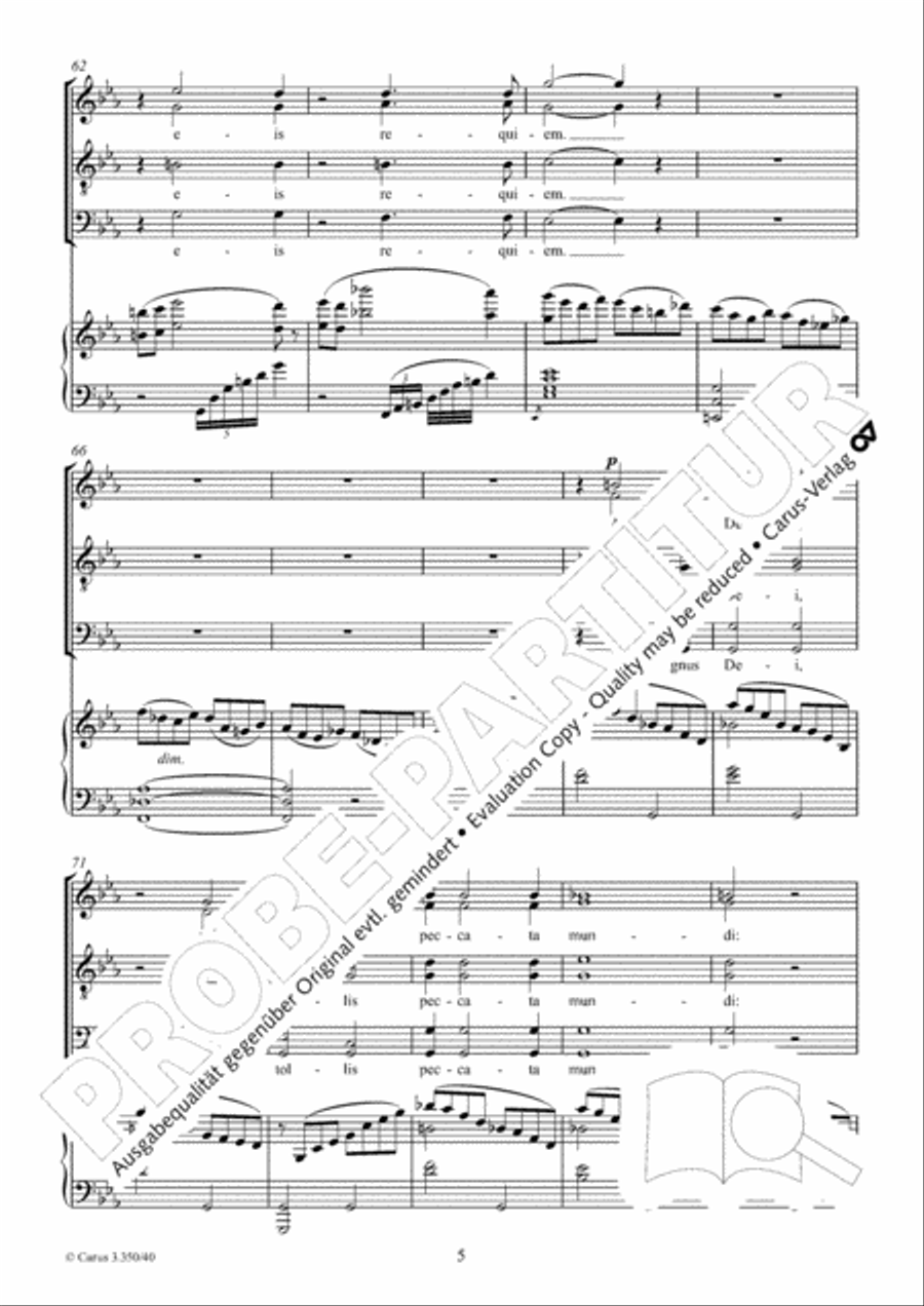Agnus Dei 4-Part scores gallery preview page 6