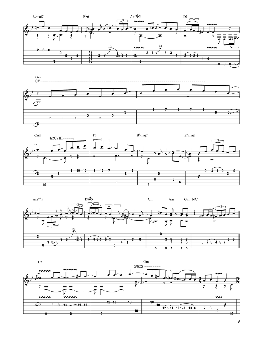 Autumn Leaves Acoustic Guitar scores gallery preview page 3