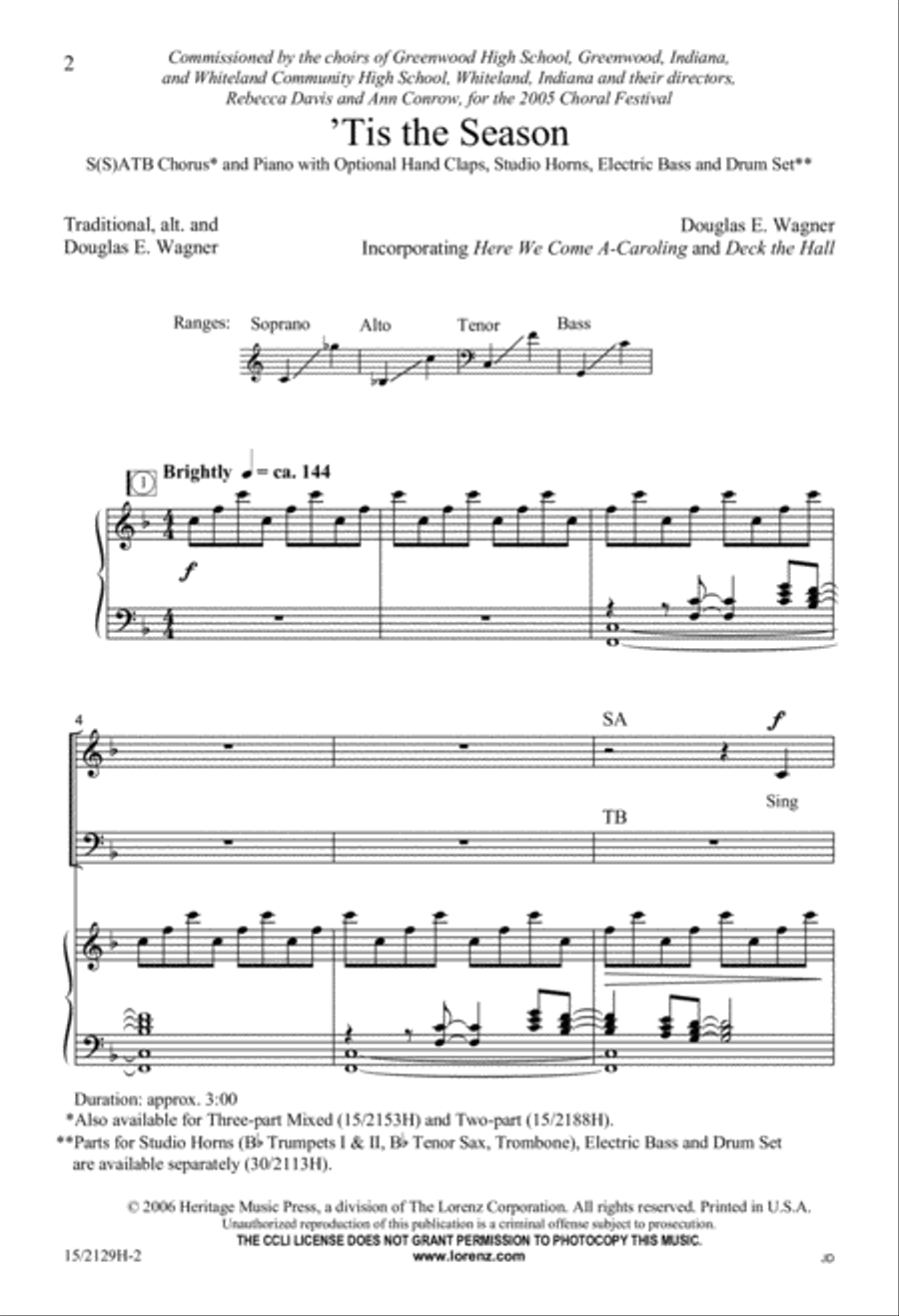 'Tis the Season 4-Part scores gallery preview page 2