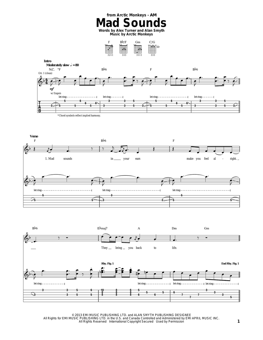 Mad Sounds Mad Sounds Acoustic Guitar scores gallery preview page 1