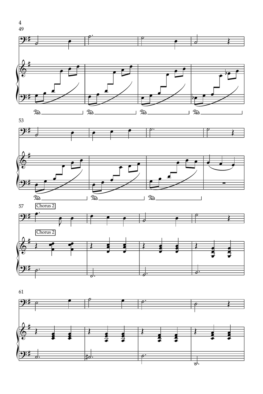 Edelweiss Edelweiss Piano scores gallery preview page 4