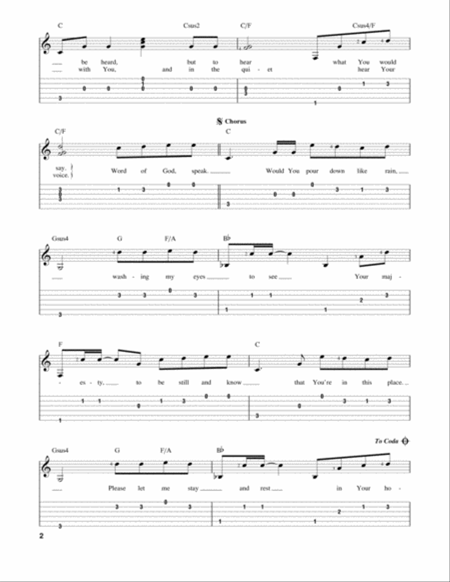 Word Of God Speak Word Of God Speak Acoustic Guitar scores gallery preview page 2