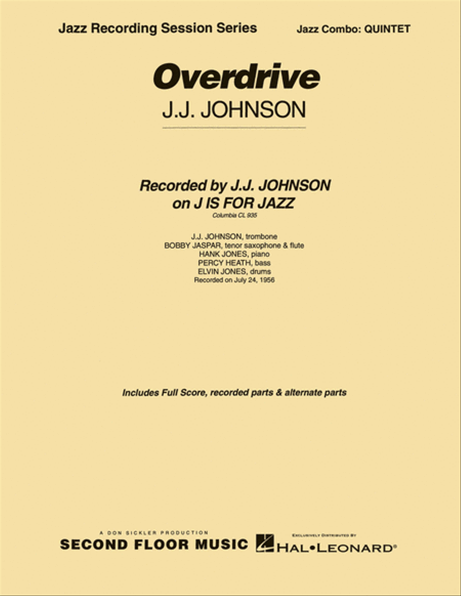 Overdrive Jazz Ensemble scores gallery preview page 1