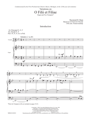 O Filii et Filiae (Variations) (Downloadable)