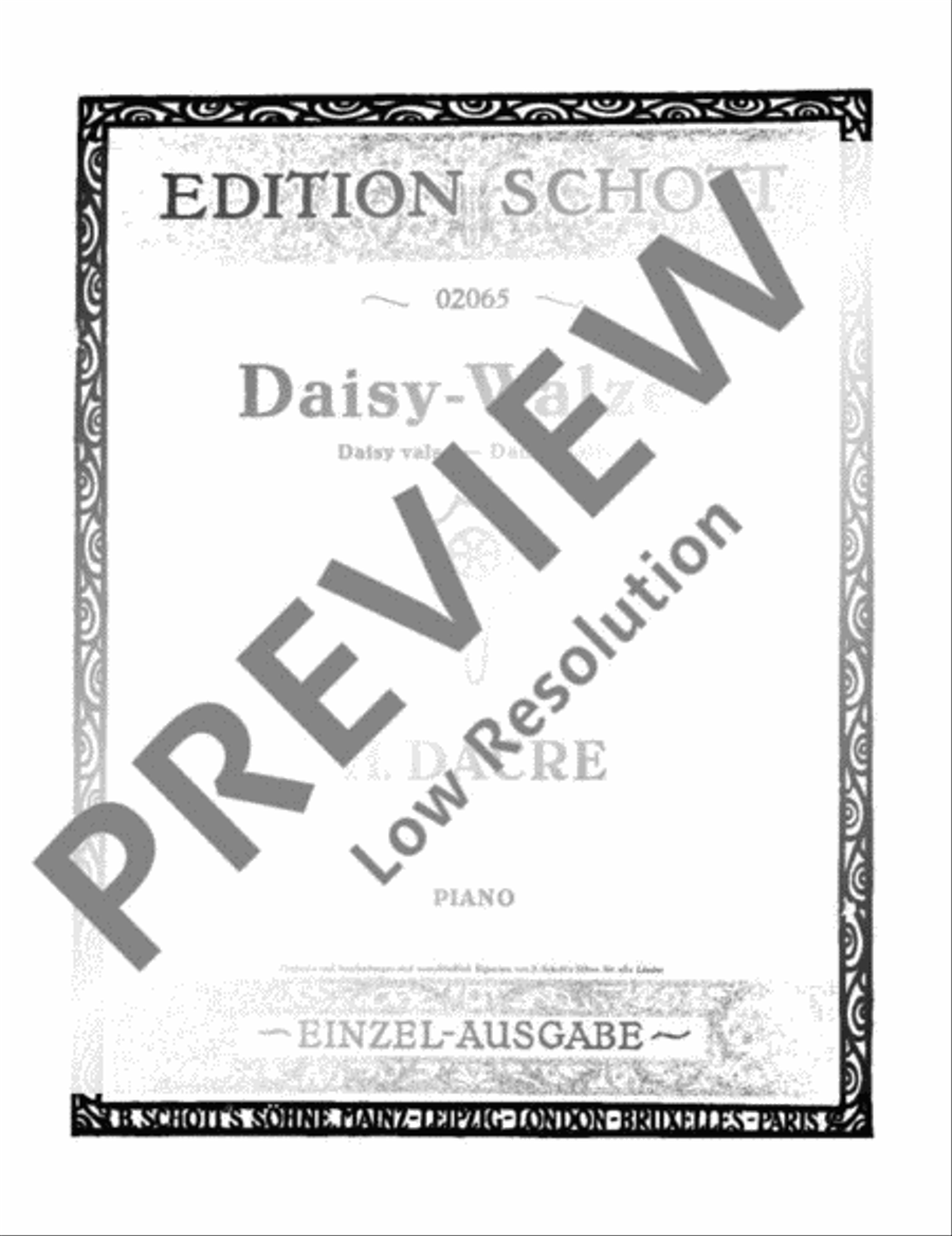 Daisy-Walzer Piano Solo scores gallery preview page 2