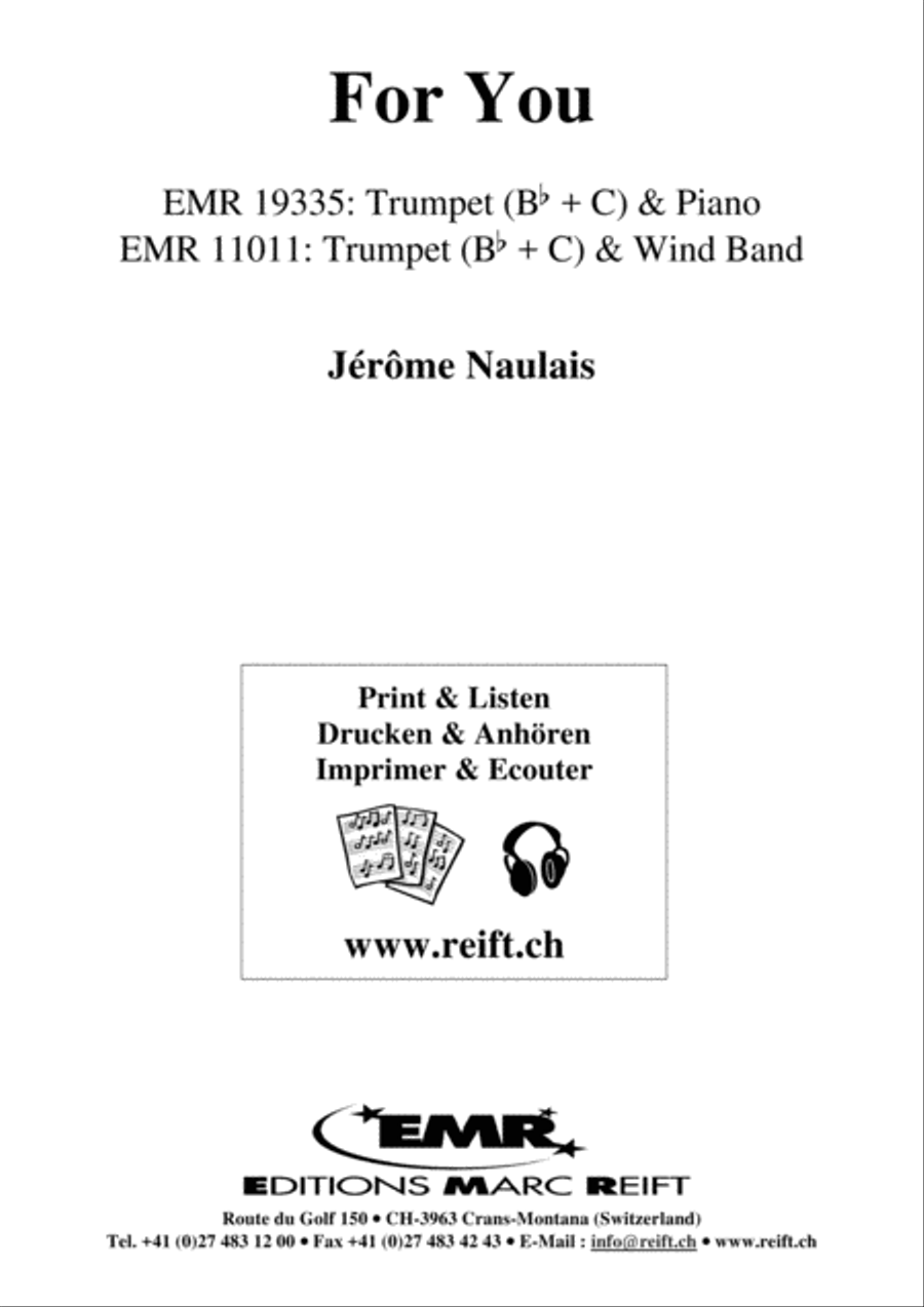 For You Trumpet Solo scores gallery preview page 2