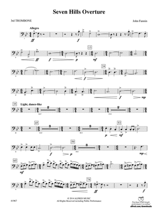 Seven Hills Overture: 3rd Trombone
