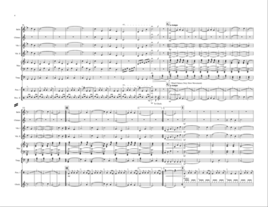 Silent Night Silent Night Percussion Ensemble scores gallery preview page 4