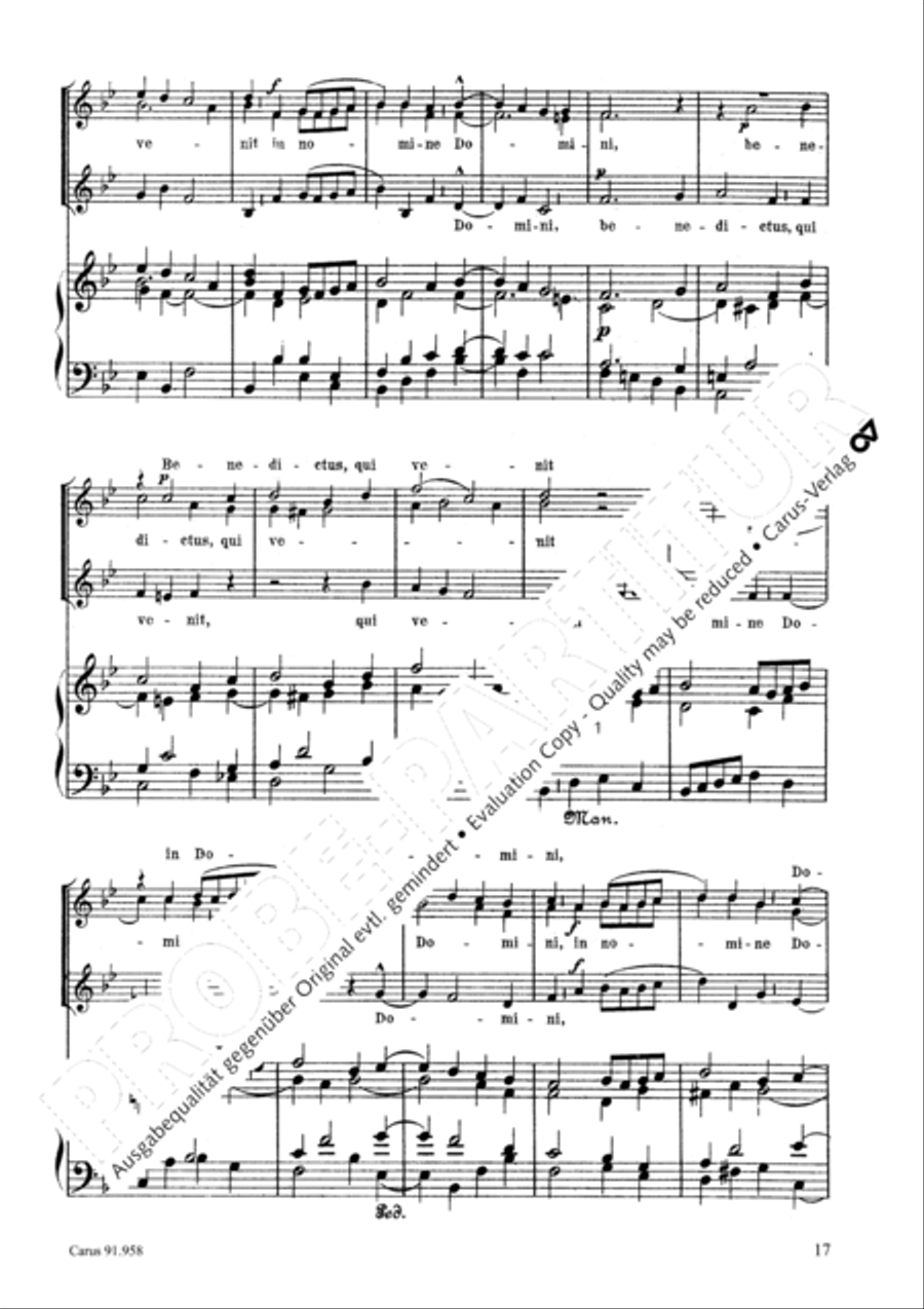 St. Benedictus-Messe SSA scores gallery preview page 18