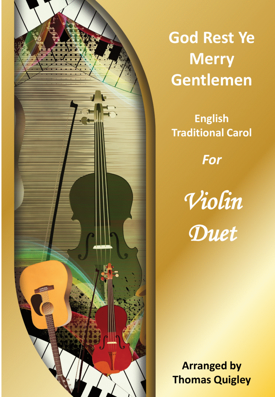 God Rest Ye Merry Gentlemen String Duet scores gallery preview page 1