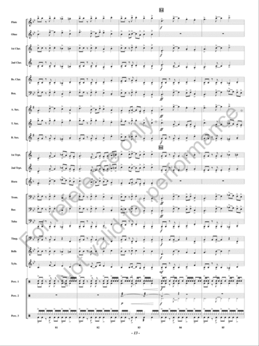 Outrider Concert Band scores gallery preview page 14