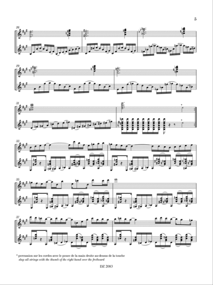 Funky Sonata Electric Guitar scores gallery preview page 5