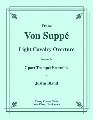 Book cover for Light Cavalry Overture for 7-part Trumpet Ensemble