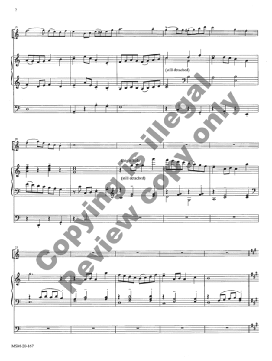 Two Christmas Pieces for Flute and Organ Flute scores gallery preview page 12