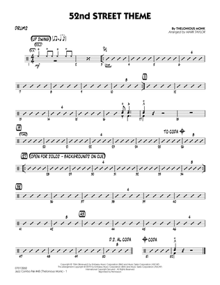 Jazz Combo Pak #48 (Thelonious Monk) (arr. Mark Taylor) - Drums
