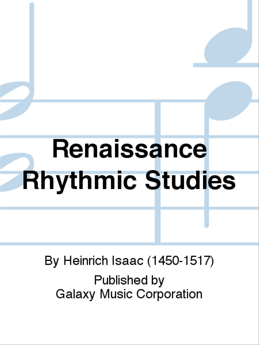 Renaissance Rhythmic Studies Recorder scores gallery preview page 1