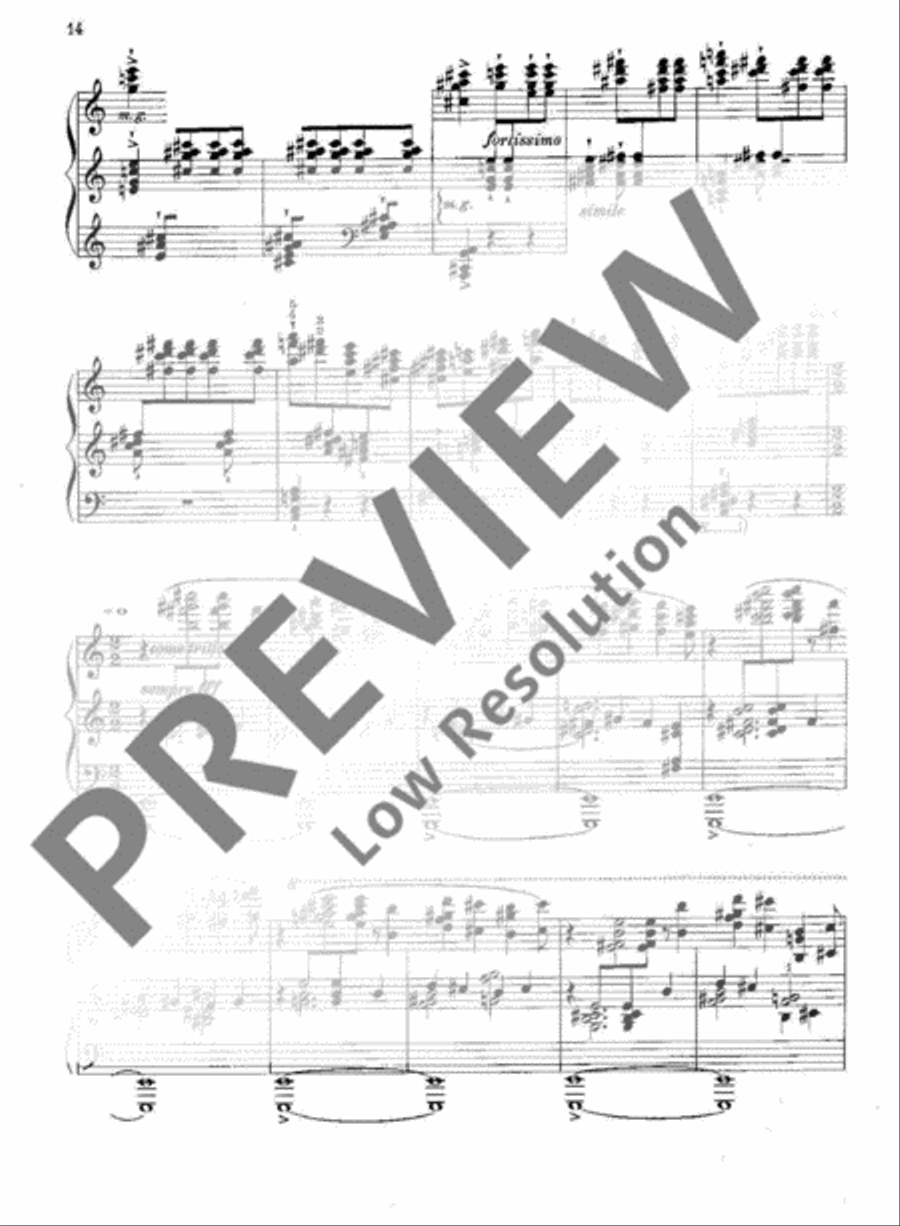 L'Oiseau de feu - The Firebird Piano Solo scores gallery preview page 15