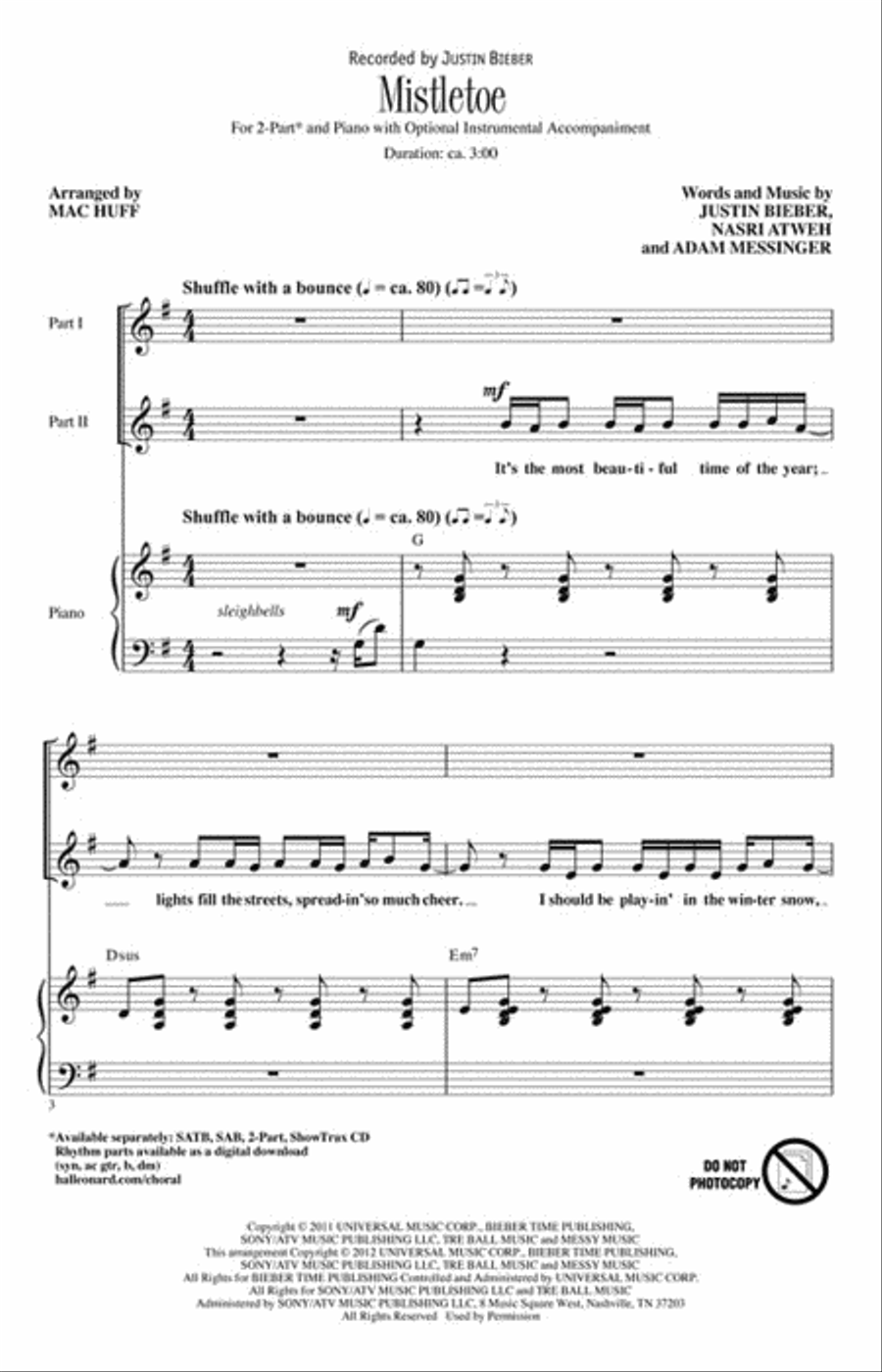 Mistletoe Mistletoe 2-Part scores gallery preview page 2