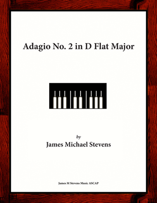 Book cover for Adagio No. 2 in D Flat Major