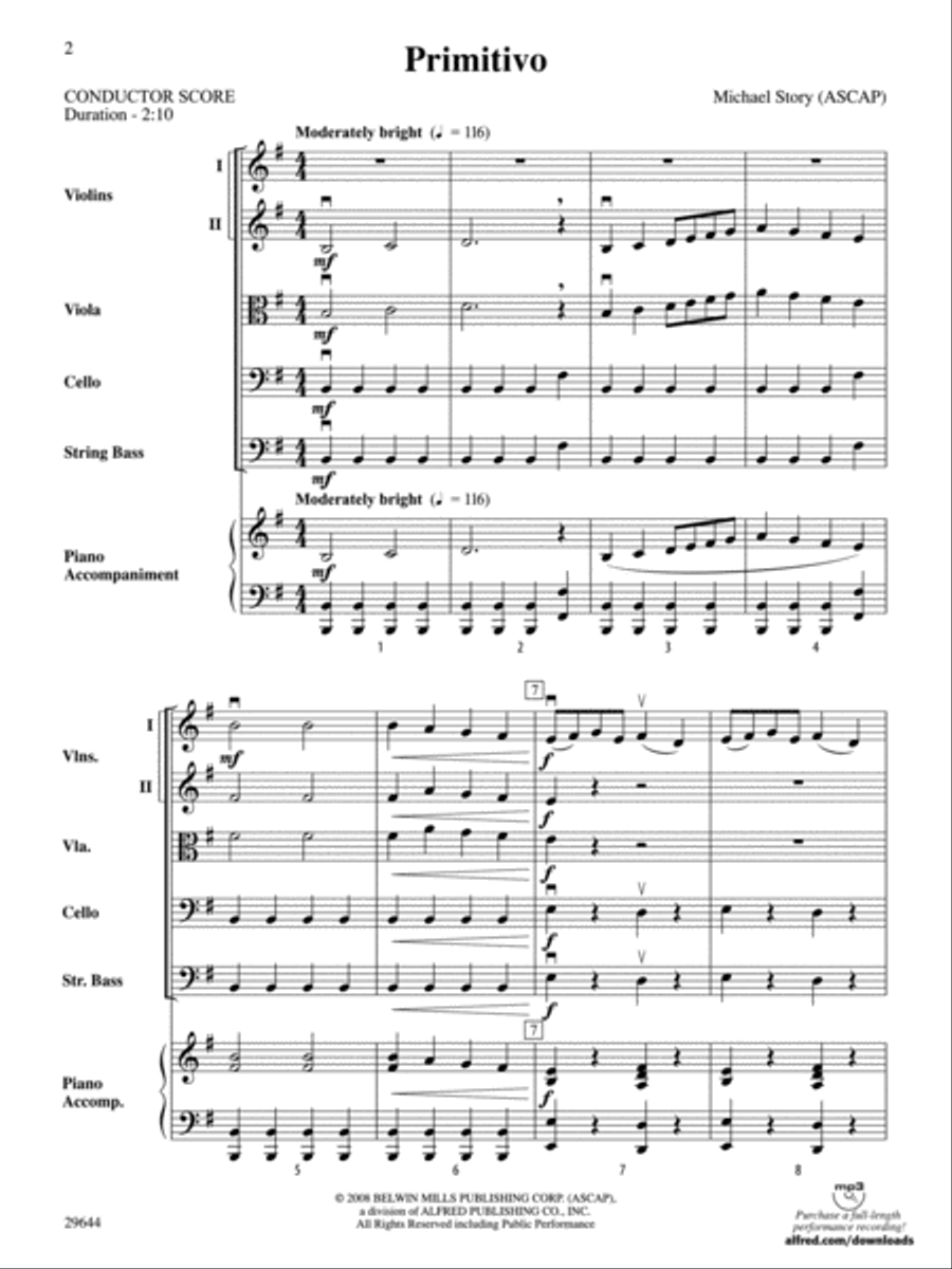 Primitivo Primitivo String Orchestra scores gallery preview page 2