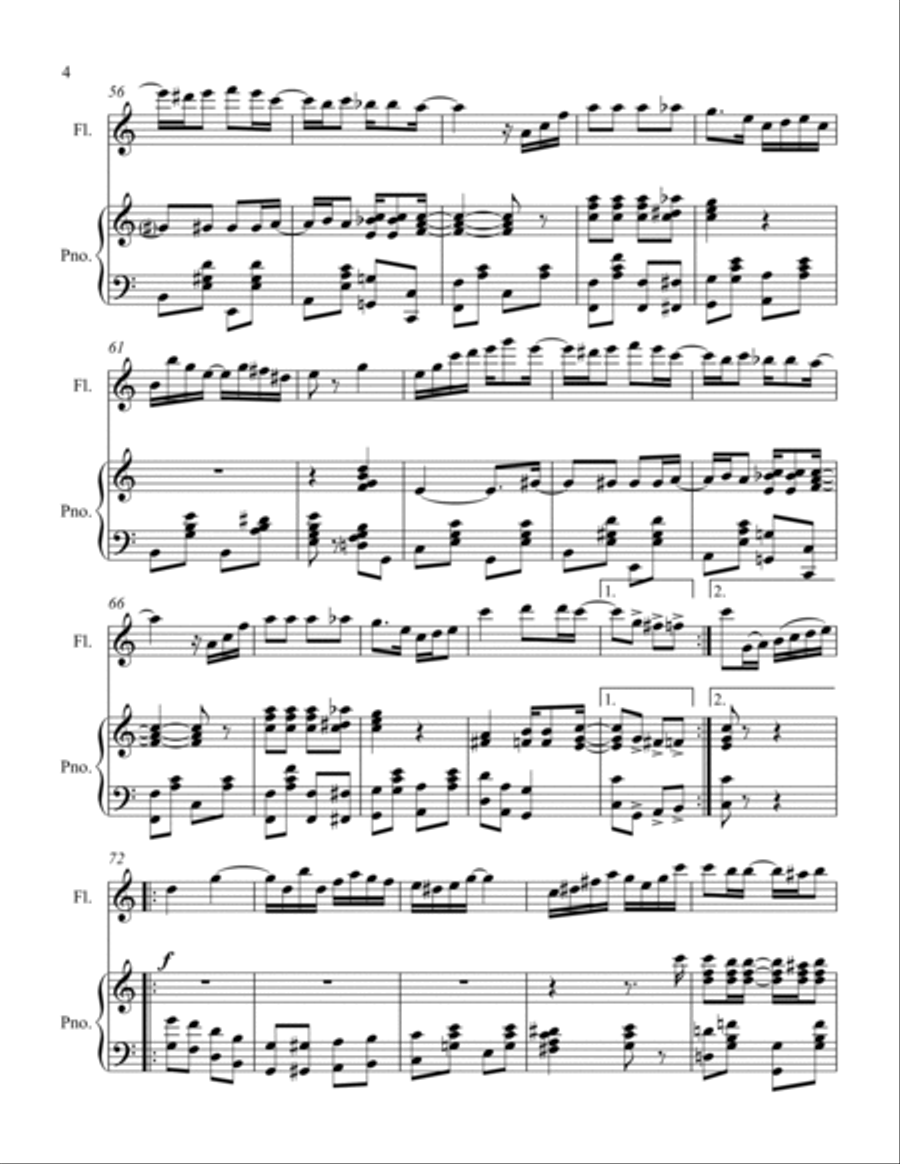 Weeping Willow Flute Solo scores gallery preview page 4