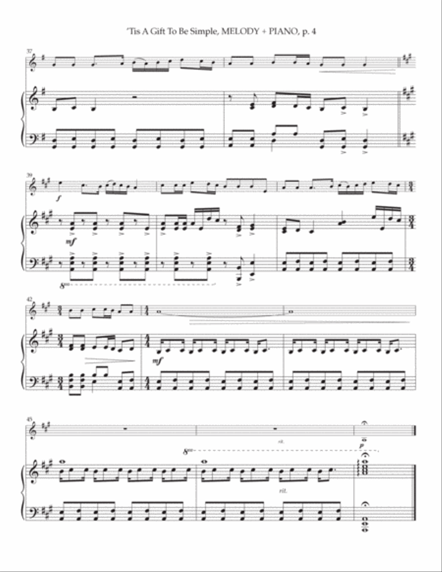 Tis A Gift To Be Simple Tis A Gift To Be Simple Flute scores gallery preview page 4