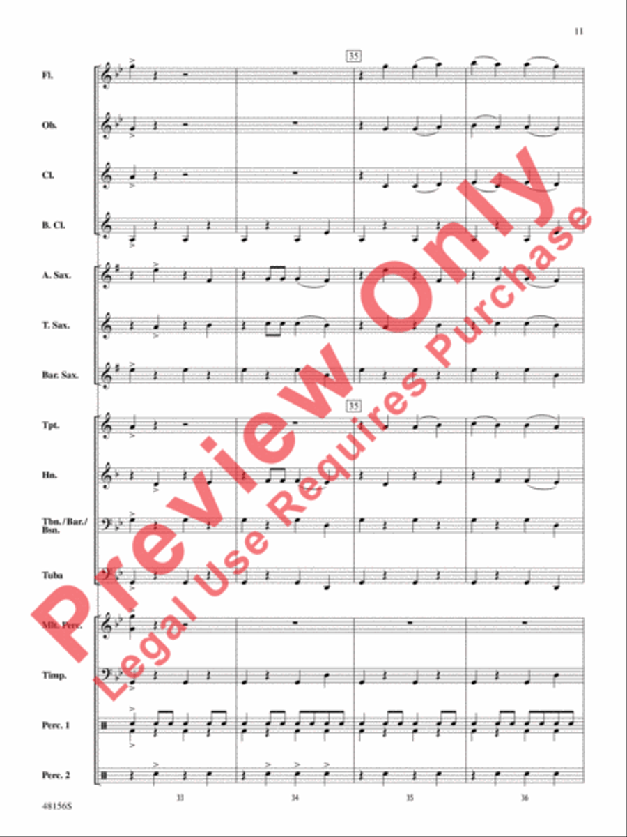 Vulcan's Forge Concert Band scores gallery preview page 12