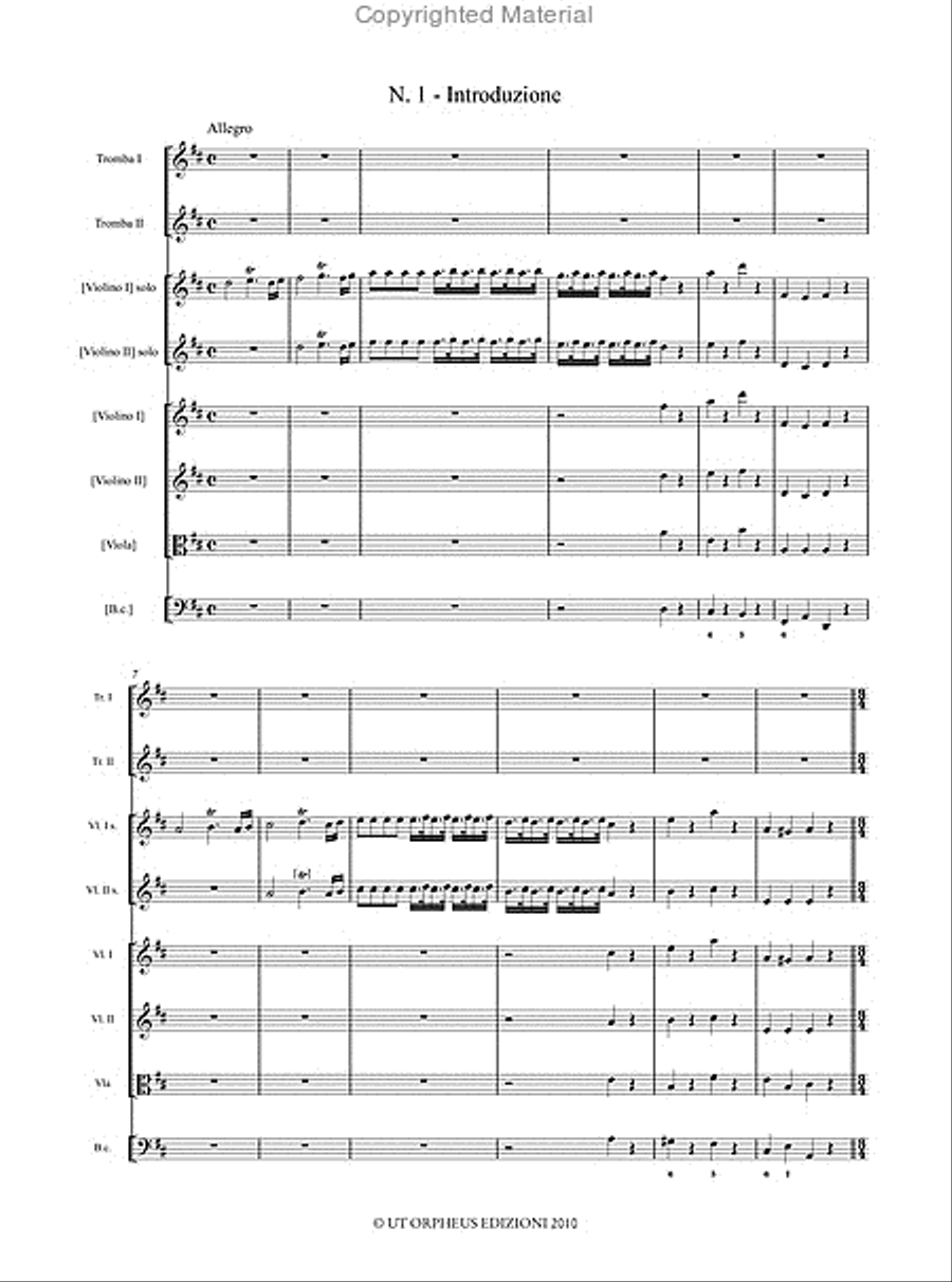 Il Giardino di Rose - La Santissima Vergine del Rosario. Oratorio for 5 Voices and Instruments (1707). Critical Edition Choir scores gallery preview page 3