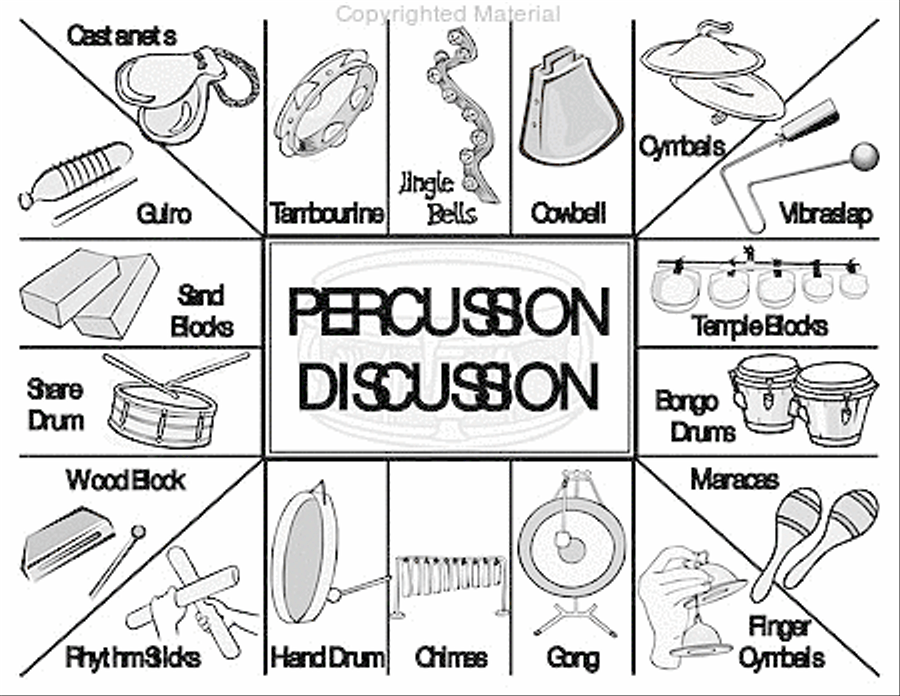 Music Proficiency Pack #6 - Percussion Discussion Percussion scores gallery preview page 2