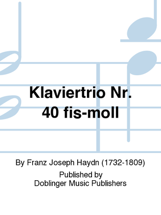 Klaviertrio Nr. 40 fis-moll