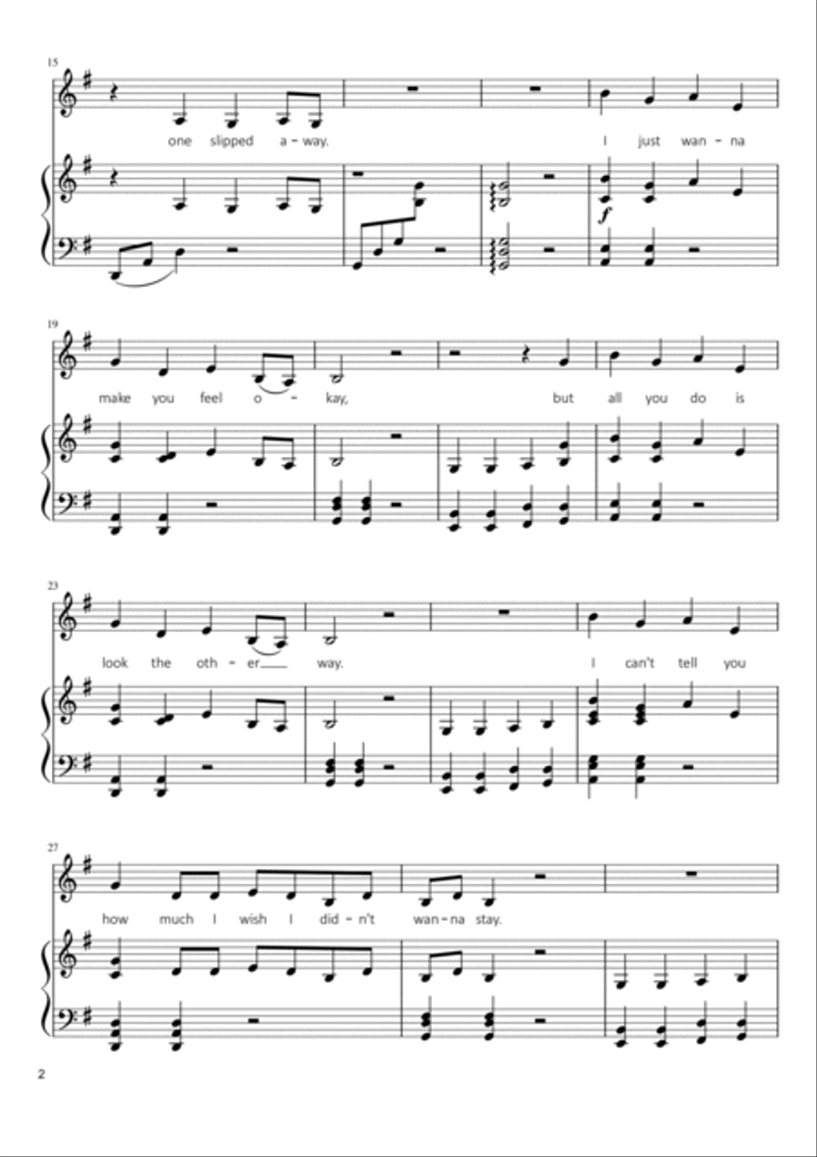 Wish You Were Gay Voice scores gallery preview page 2