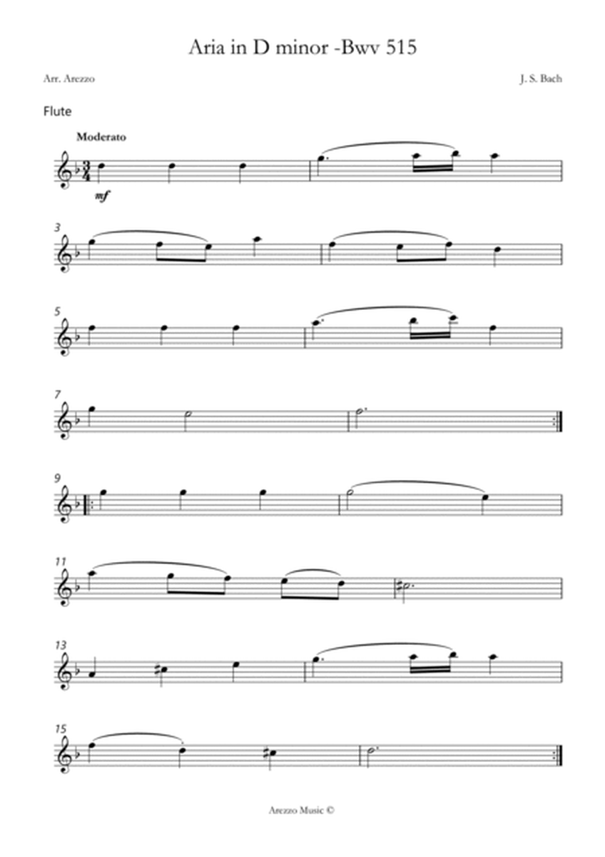 aria bwv 515 flute and cello sheet music image number null