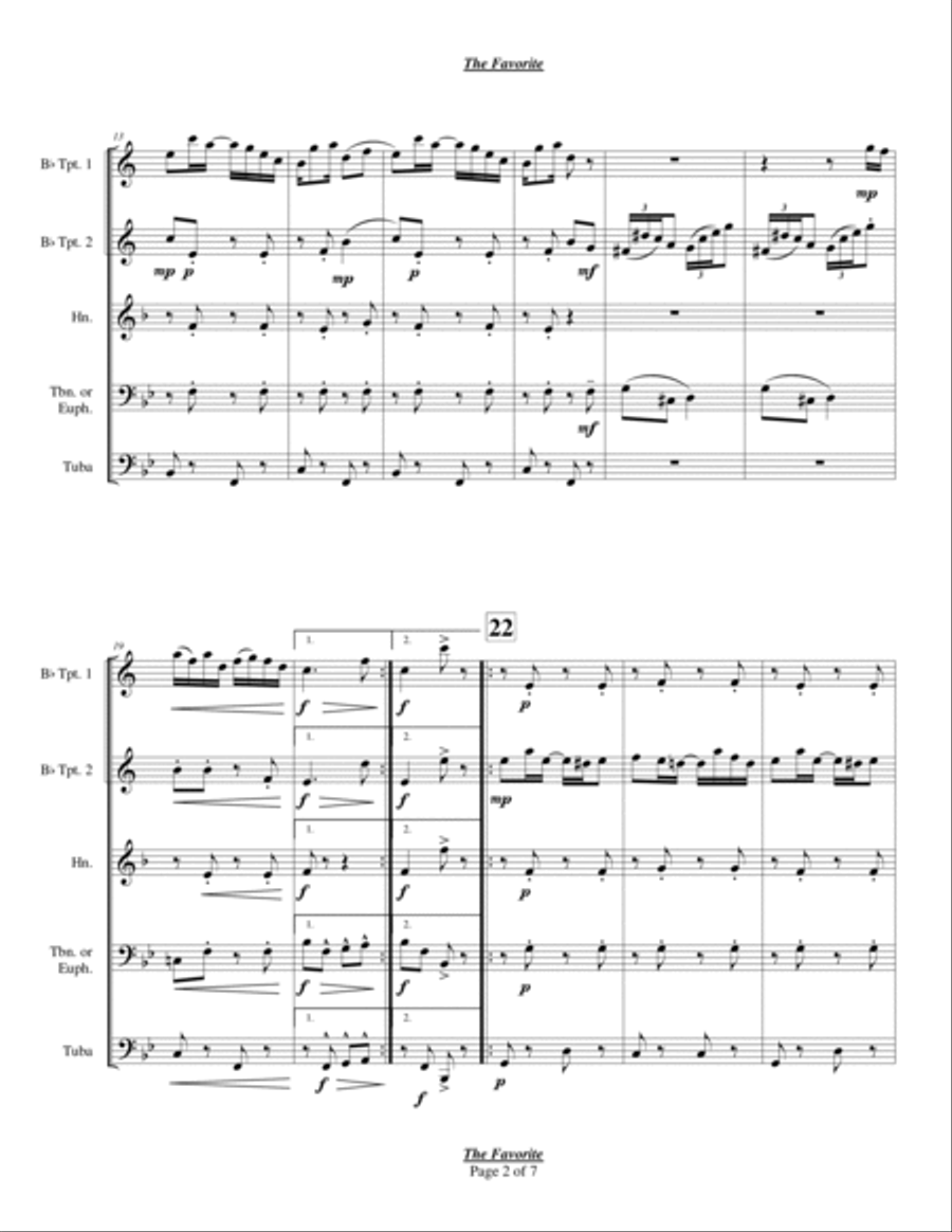 The Favorite Chamber Music scores gallery preview page 2