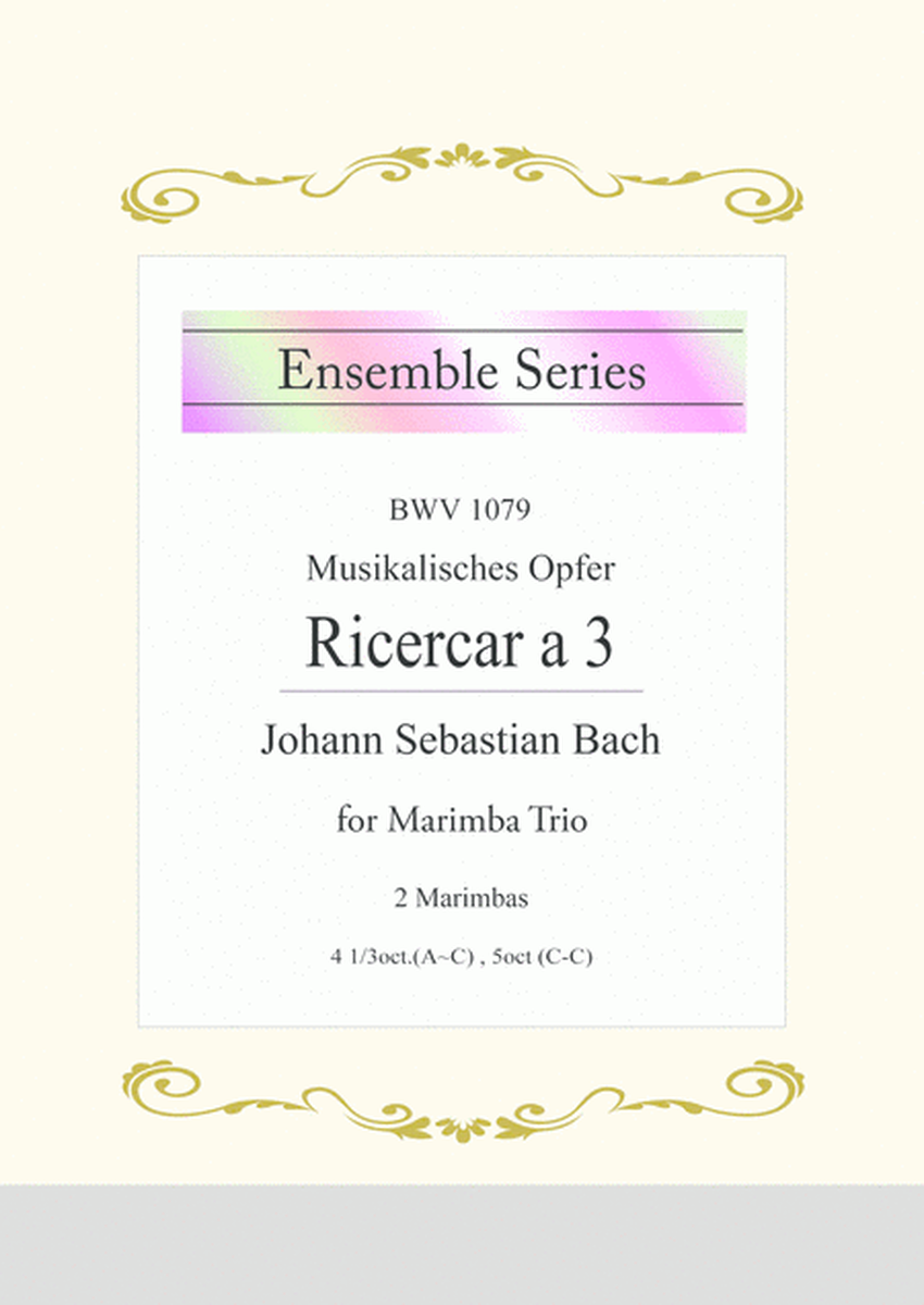 J.S.Bach / "Ricercar a 3" Musikalisches Opfer, BWV 1079 image number null