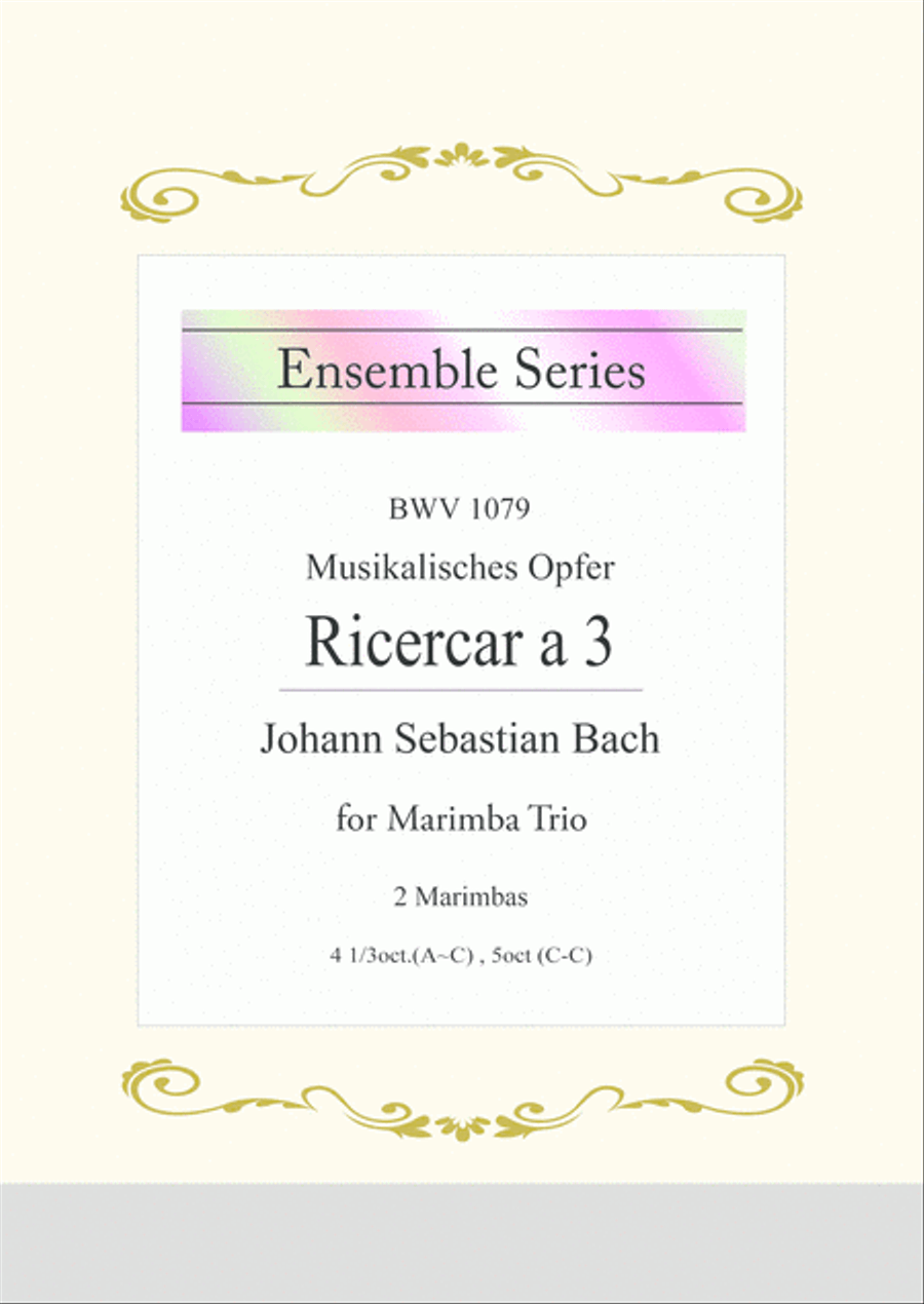 J.S.Bach / "Ricercar a 3" Musikalisches Opfer, BWV 1079 image number null