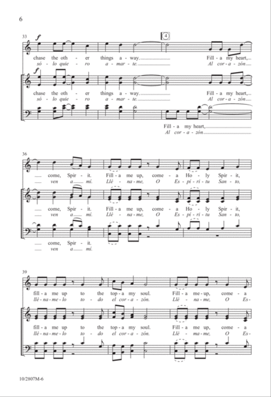 Fill-a Me Up! Fill-a Me Up! 4-Part scores gallery preview page 6