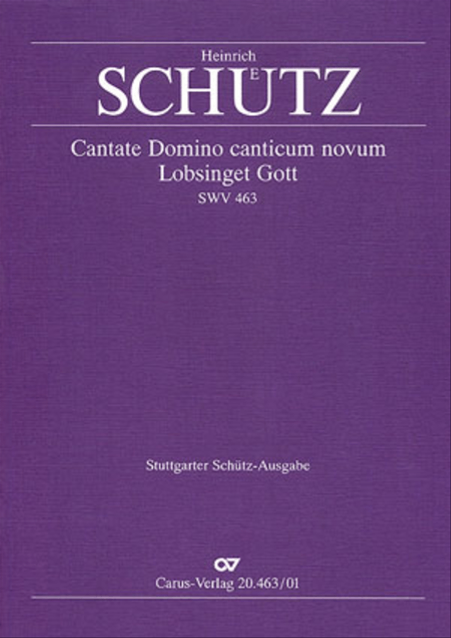 Cantate Domino canticum novum 4-Part scores gallery preview page 1