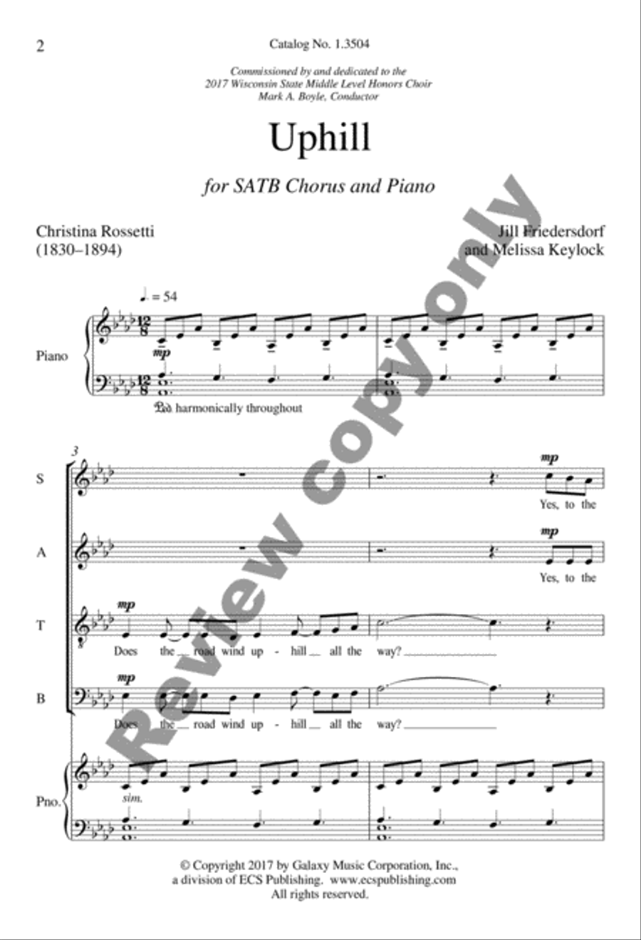 Uphill Uphill 4-Part scores gallery preview page 13