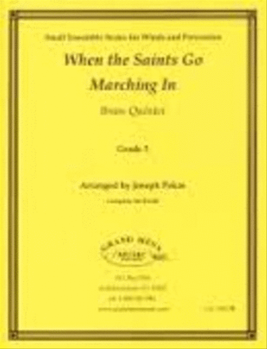 When The Saints Go Marching In Brass Quintet Gr Brass Quintet scores gallery preview page 1