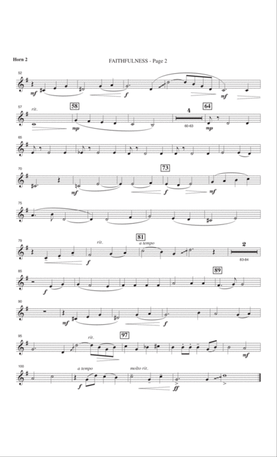 Faithfulness Faithfulness 4-Part scores gallery preview page 37