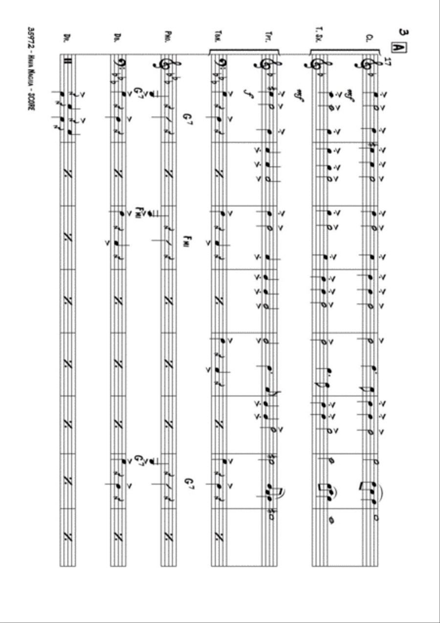 HAVA NAGILA Jazz Ensemble scores gallery preview page 4