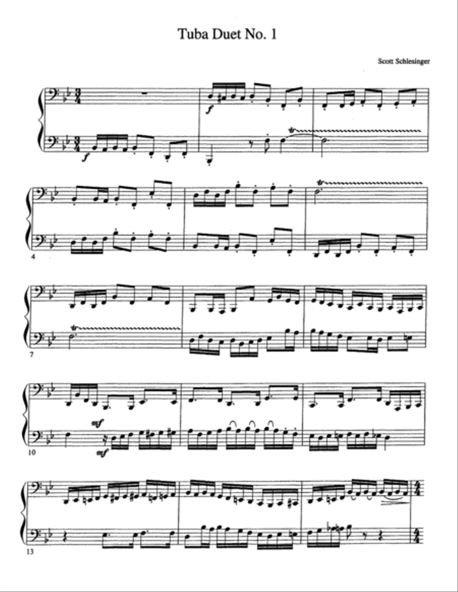 Six Tuba Duets Six Tuba Duets Brass Duet scores gallery preview page 2