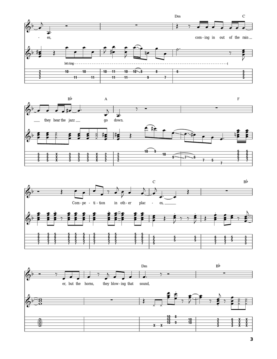 Sultans Of Swing Acoustic Guitar scores gallery preview page 3